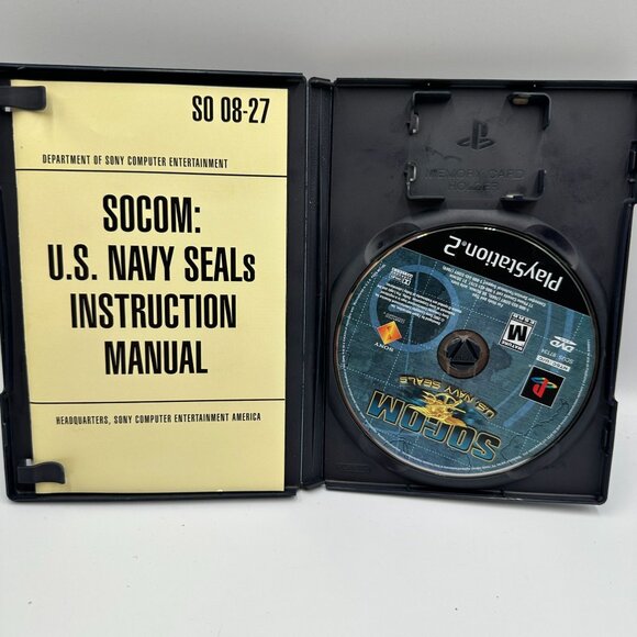 SOCOM U.S. Navy SEALs PlayStation 2 1st Edition Tactical Shooter Complete M - Picture 3 of 3